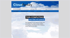 Desktop Screenshot of cloudfactory.ch